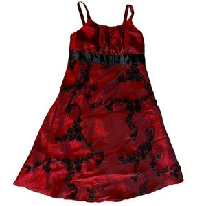 Beautiful BCX girl maroon & black formal dress size 8